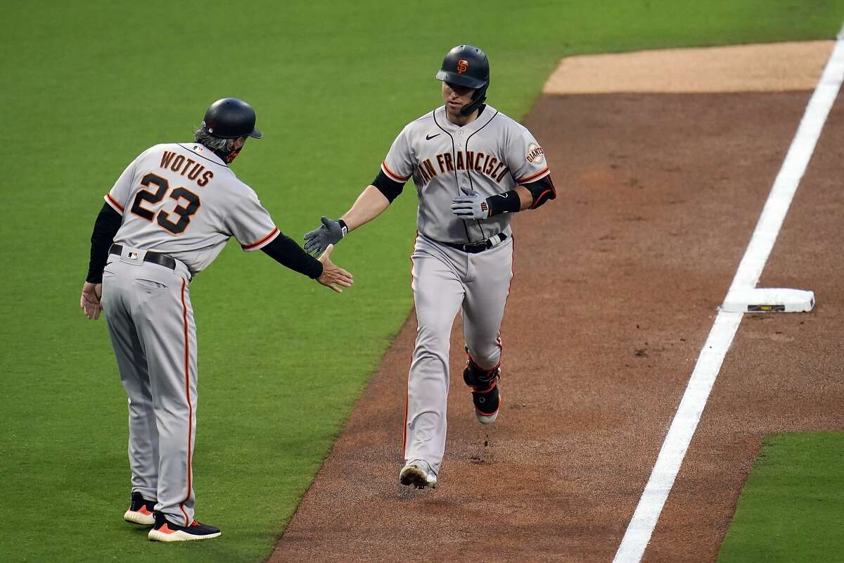 Buster Posey and the Giants will finish a series at San Diego with a game that begins at 1 p.m. Sunday. (NBCSBA)