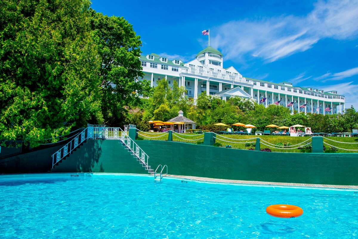 Grand Hotel on Mackinac Island - pool and hotel