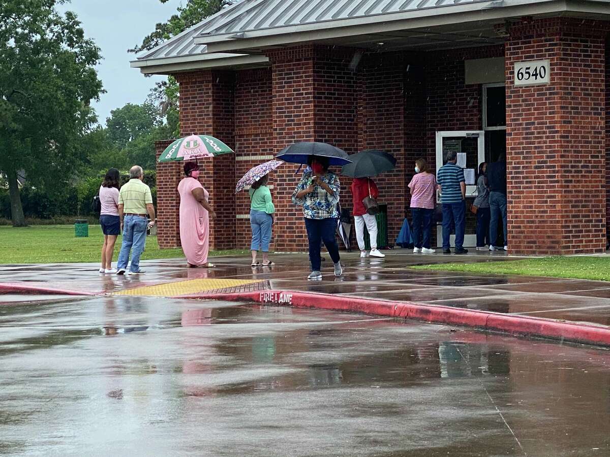 Rain wasn't stopping Beaumont voters from casting their ballots on Saturday afternoon.