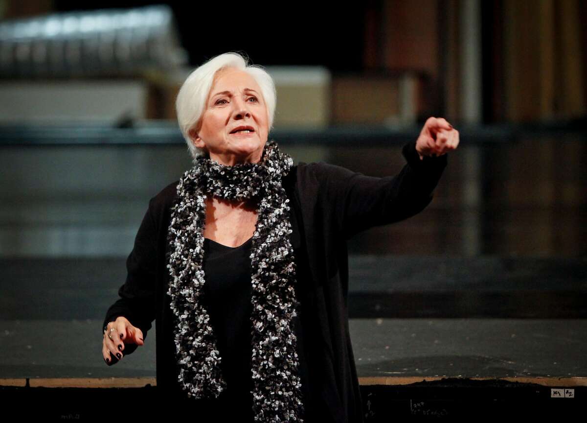Olympia Dukakis rehearses for an American Conservatory Theater production of “Elektra” at the Geary Theater in San Francisco in October 2012. Dukakis became a trustee at ACT.