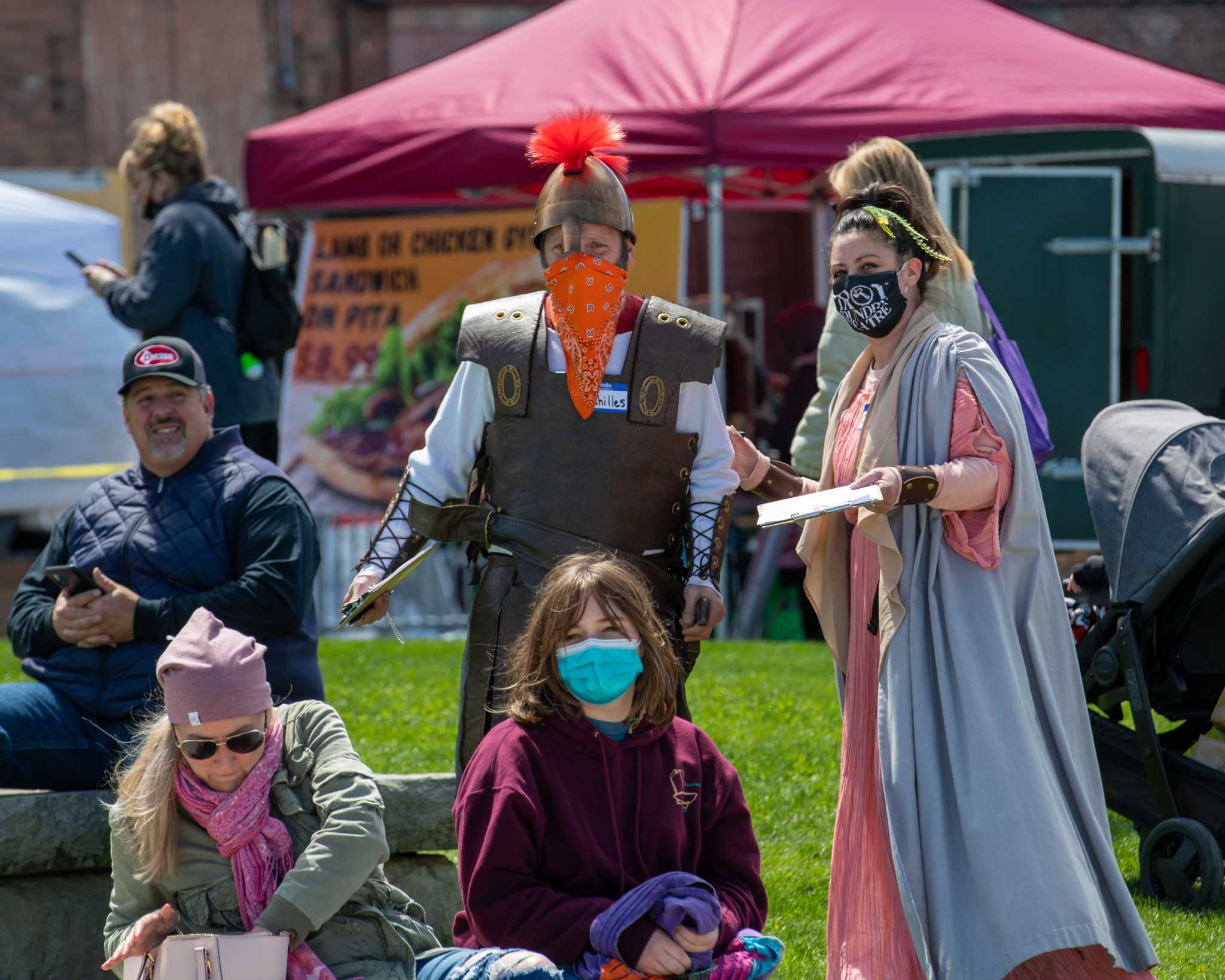 Photos: Downtown Troy visited by ... a Trojan Horse - Vimarsana News