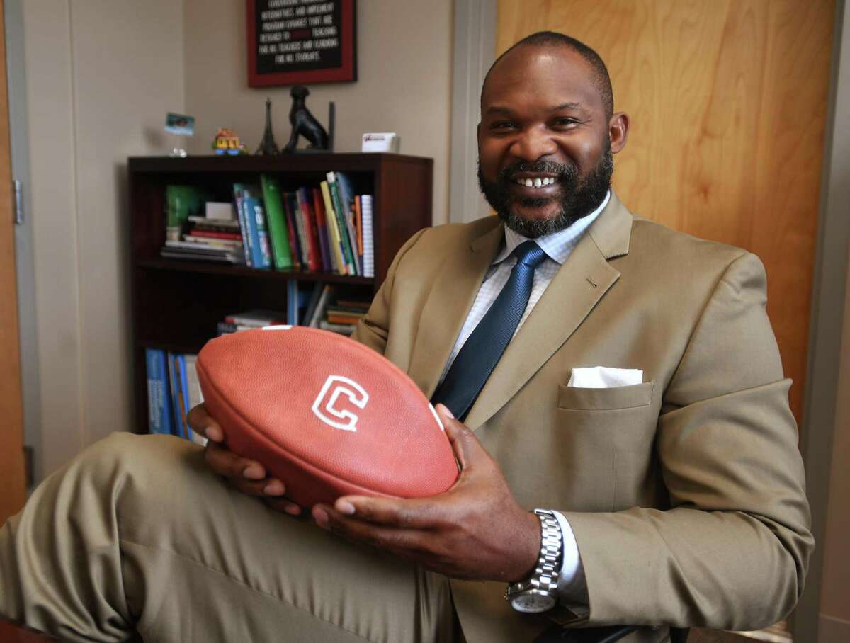 Former UConn football star and Windsor High School Principal Dr. Uyi Osunde begins his new job at Stratford superintendent of schools on July 1.