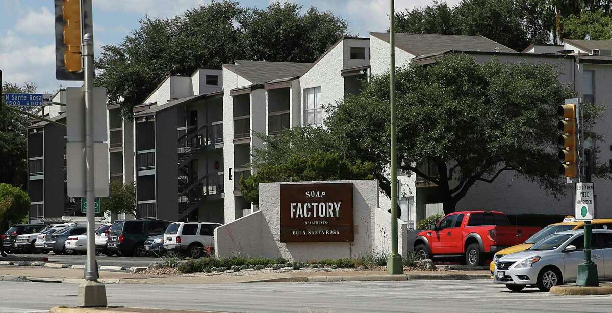 FILE PHOTO — The Soap Factory apartment complex at 500 N. Santa Rosa St. The property’s Houston-based owners have been raising residents' rents since they bought the complex in 2017. Mayor Ron Nirenberg has made it a priority to increase affordable housing. The passage of Proposition A would make that possible. (Kin Man Hui/San Antonio Express-News)