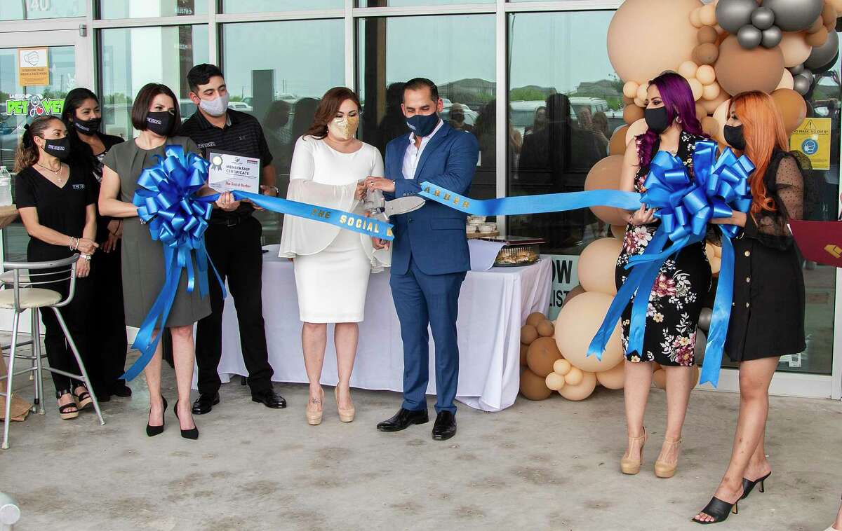 The Social Barber opened during the pandemic and held an official ribbon-cutting ceremony on April 16, 2021.