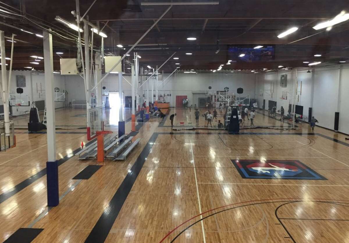 A view from the Soldiertown basketball gym in Oakland.