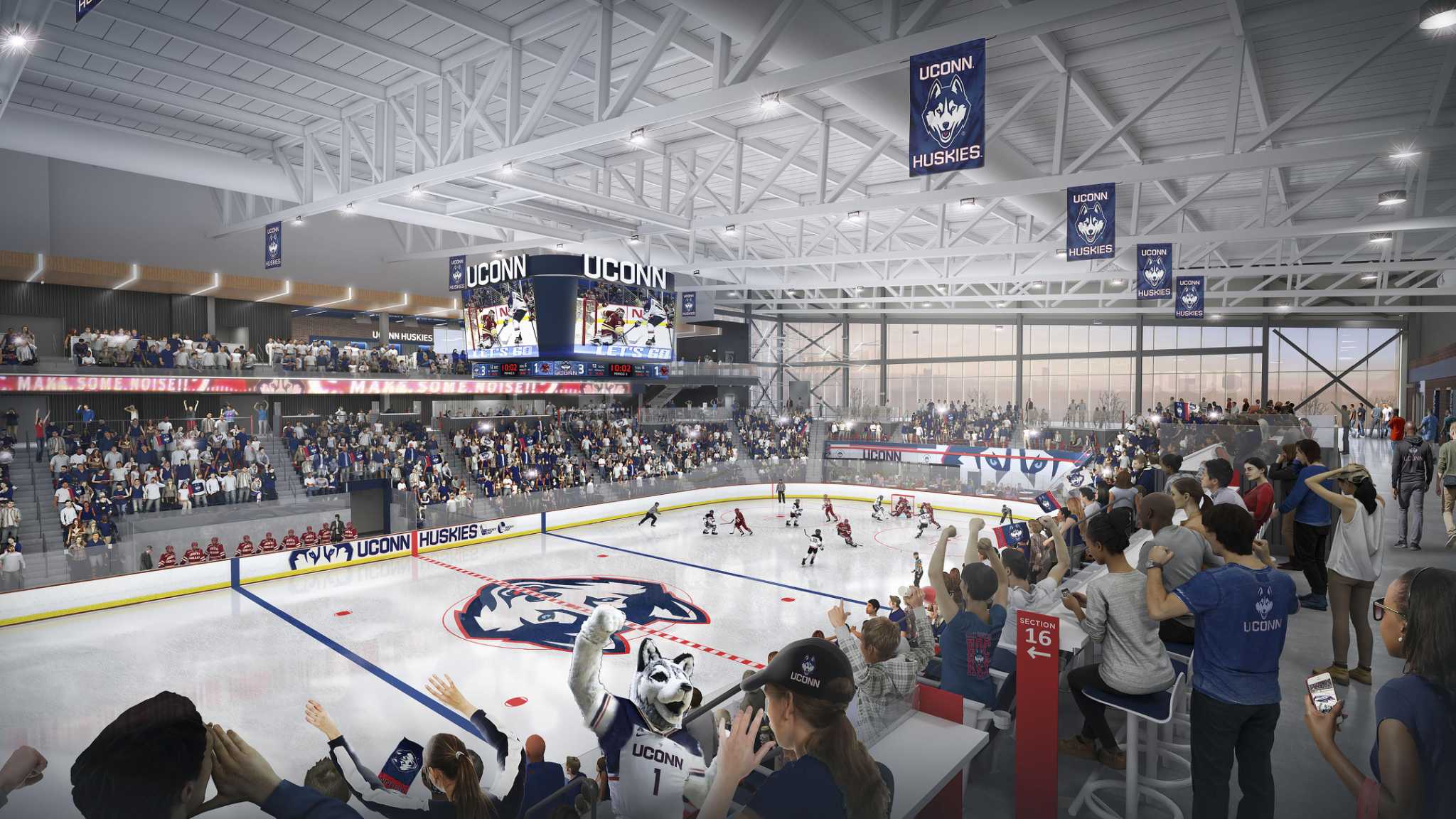 Tale Of Two Arenas Uconn Sacred Heart Banking On Added Value To Growing Hockey Programs