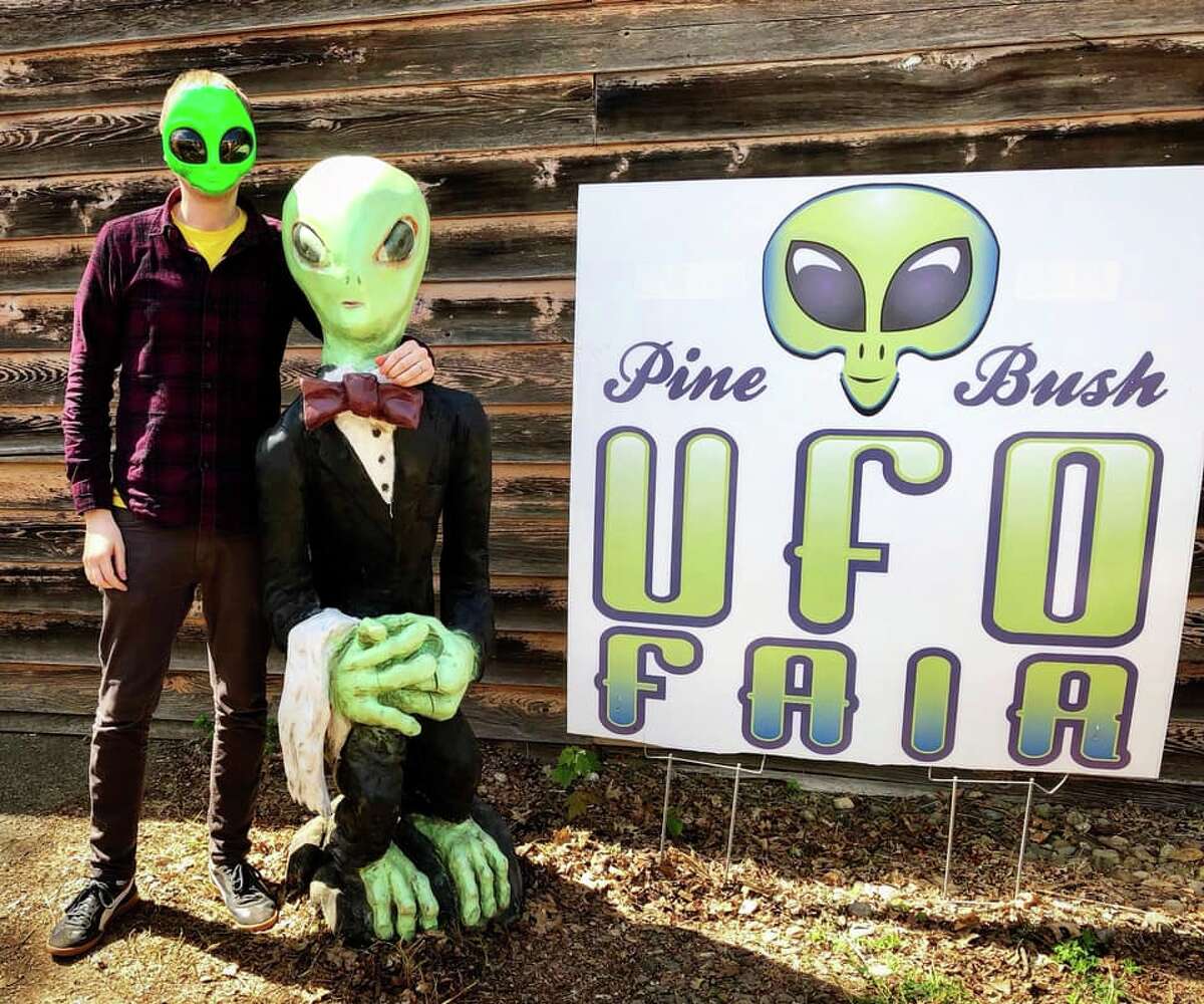 Since 2008, Pine Bush - which is located in the Orange County town of Crawford - has expanded its annual gathering of ufologists into an all-out festival celebrating the area's history as a hub of paranormal activity. Seven thousand people attended the Pine Bush UFO Fair in 2019.