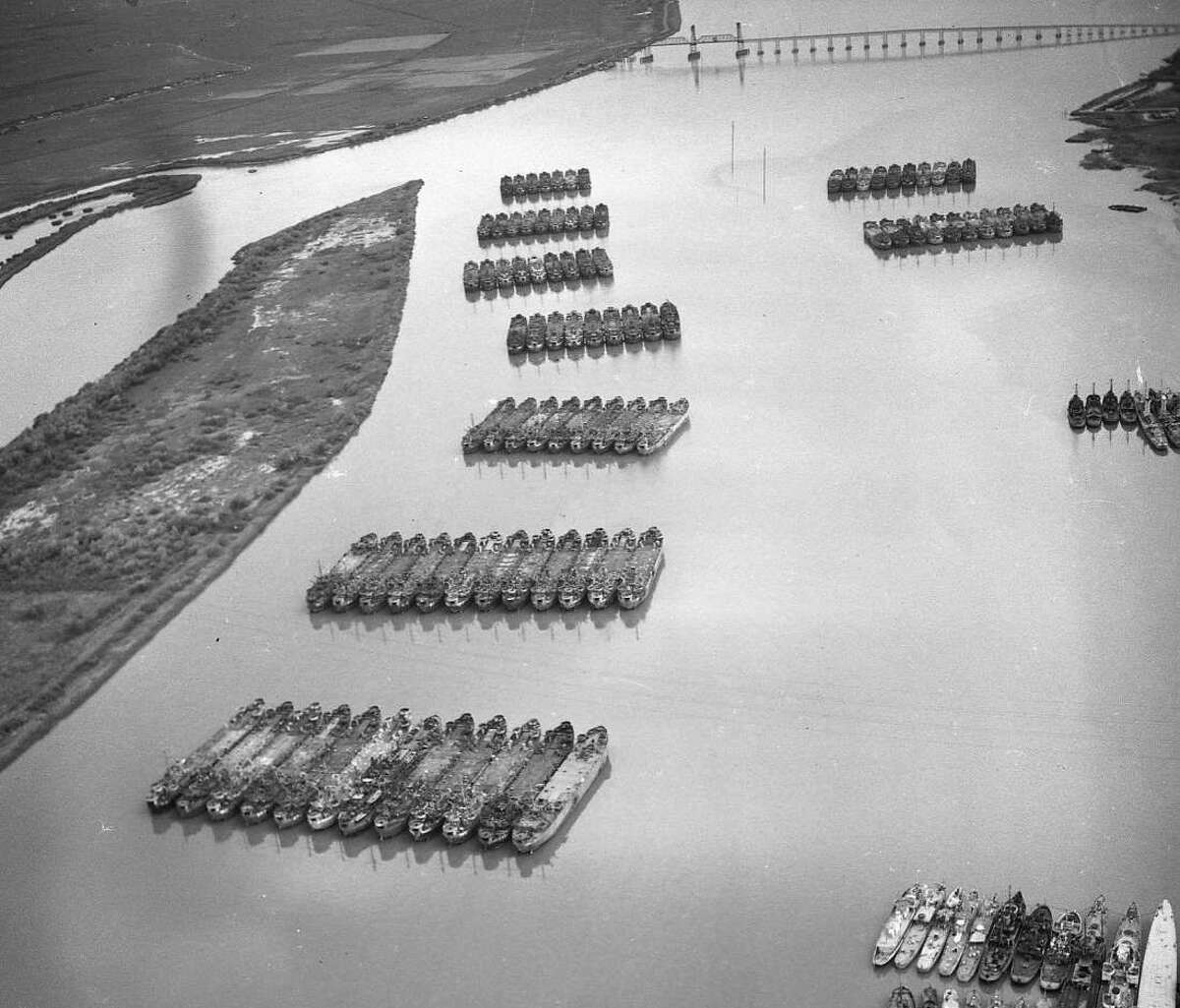 United States Navy Reserve Fleet in Suisun Bay, March 26, 1947.