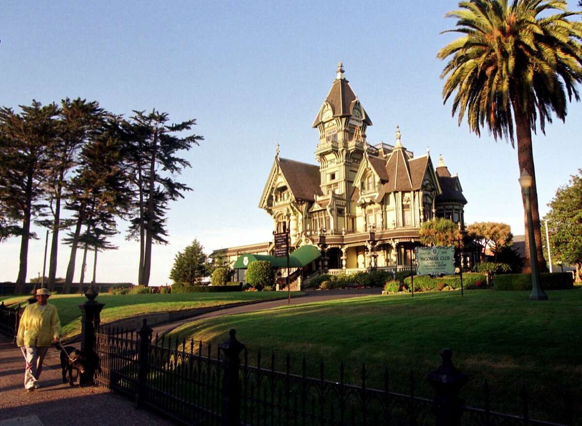The Carson House mansion in Eureka, the biggest city in Humboldt County. Coronavirus cases are surging in the county, and its positive test rate is now three times the state figure.