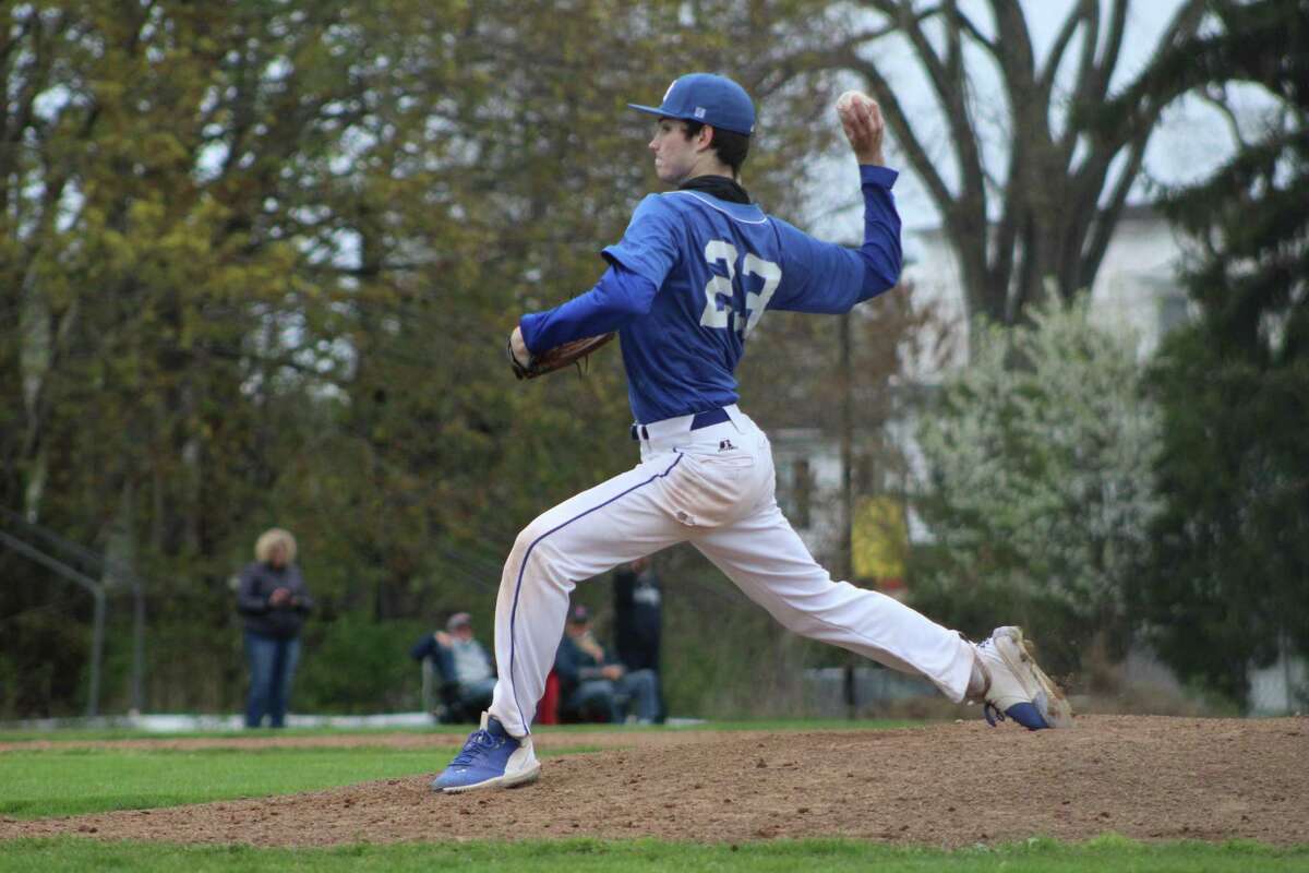 Old Saybrook starter Gabe Kaar did not allow an earned run in Monday's loss to Haddam-Killingworth.
