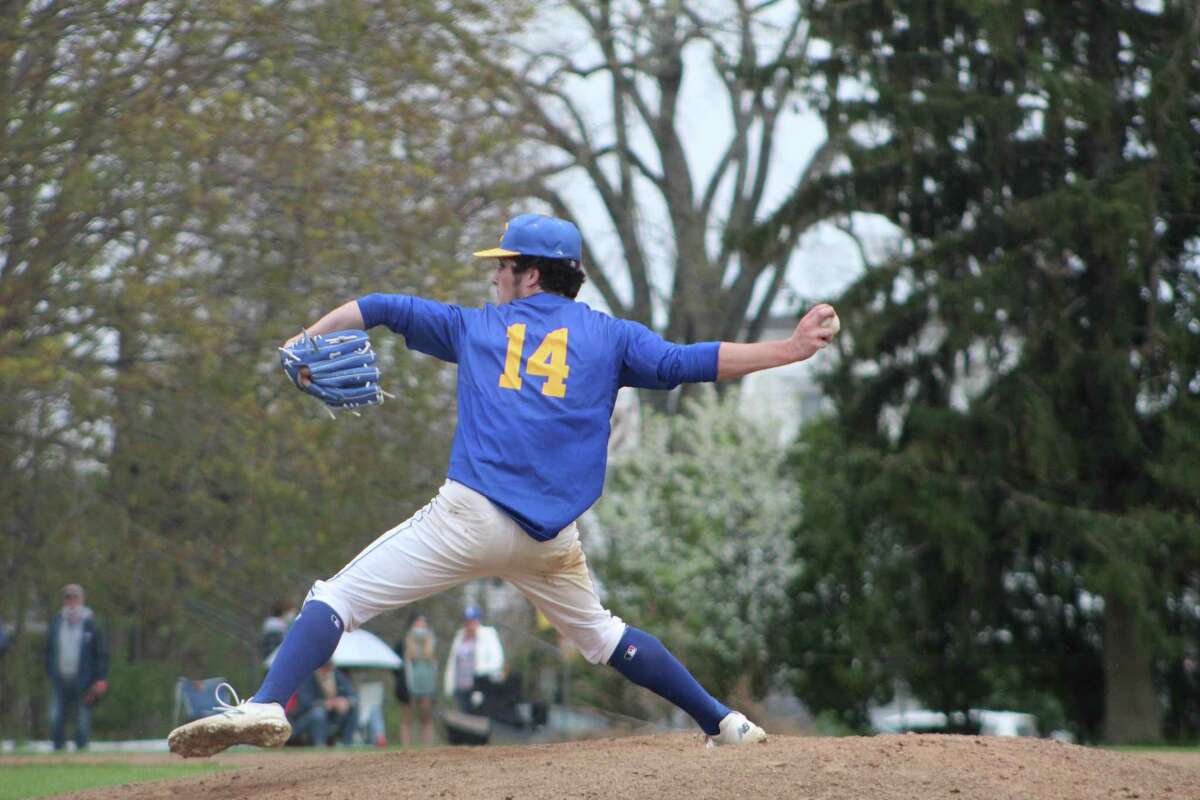 Haddam-Killingworth starter Alex Sheehan pitched one-hit ball for six innings and notched the win against Old Saybrook on Monday.