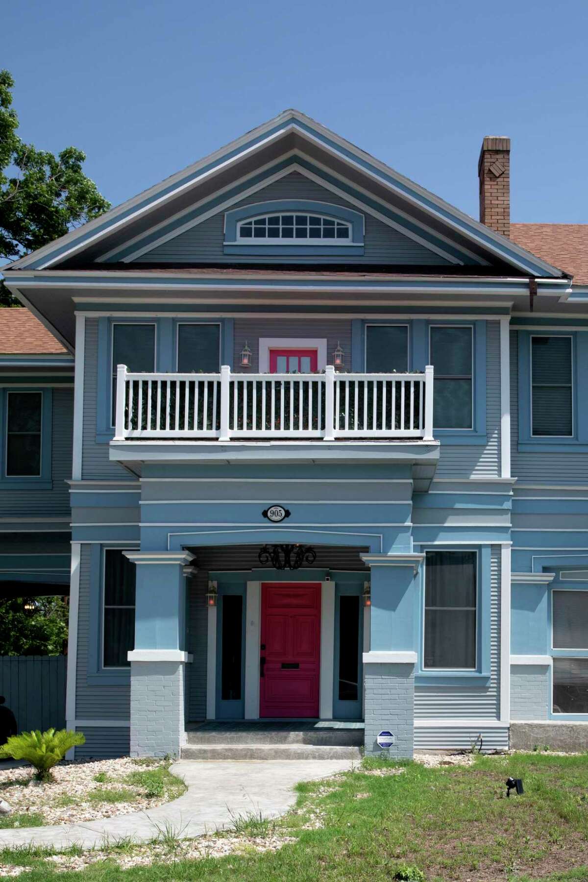 The exterior of the Beacon Hills home that has been remodeled by the current owners.