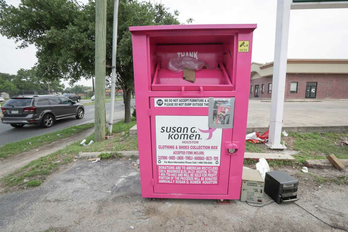Houston seeks to clean up donation box dumping by requiring a permit