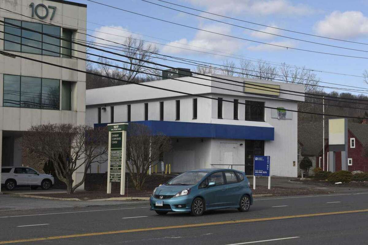 105 MillPlain Road, Danbury, Conn., where a Bethel-based marijuana dispensary is seeking permission to use the drive-thru as part of its expansion to the former bank building.