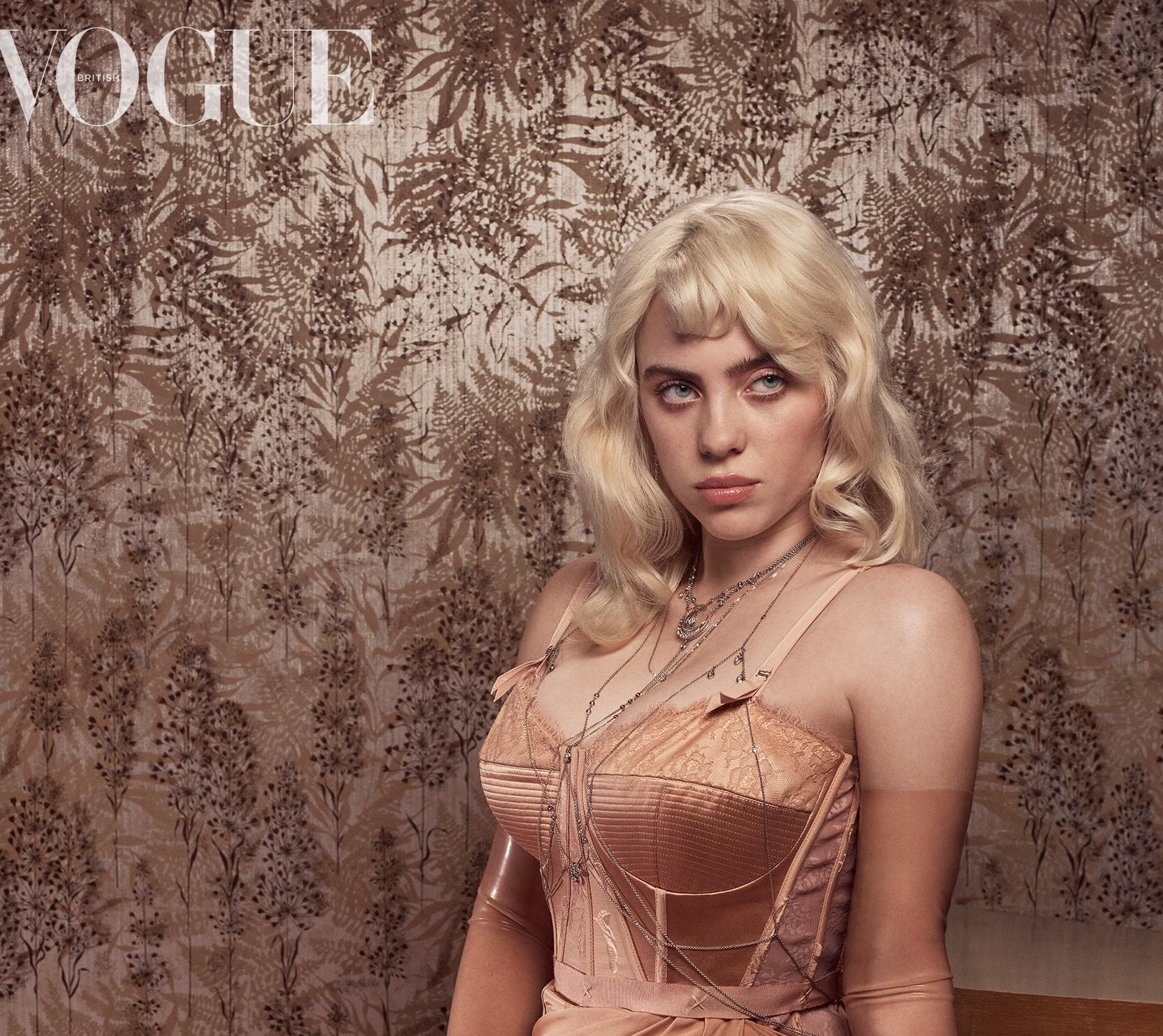 Billie Eilish Transforms Into Hollywood Blonde Bombshell For British Vogue
