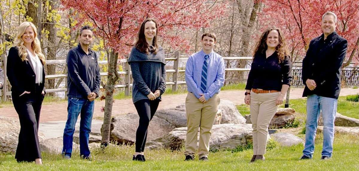 Envision Shelton, now a slate committee in the city, has announced its candidates for Board of Aldermen on the November ballot. The candidates are, left to right, Amanda Kilmartin (Ward 4), incumbent David Gidwani (Ward 1), Michelle Laubin (Ward 4), Matt McGee (Ward 3), Michele Bialek (Ward 2) and Chris Jones (Ward 3).