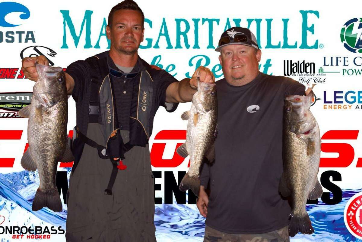 Don May and Chris Bohac claimed second place in the CONROEBASS Tuesday Tournament with a total weight of 11.88 pounds.