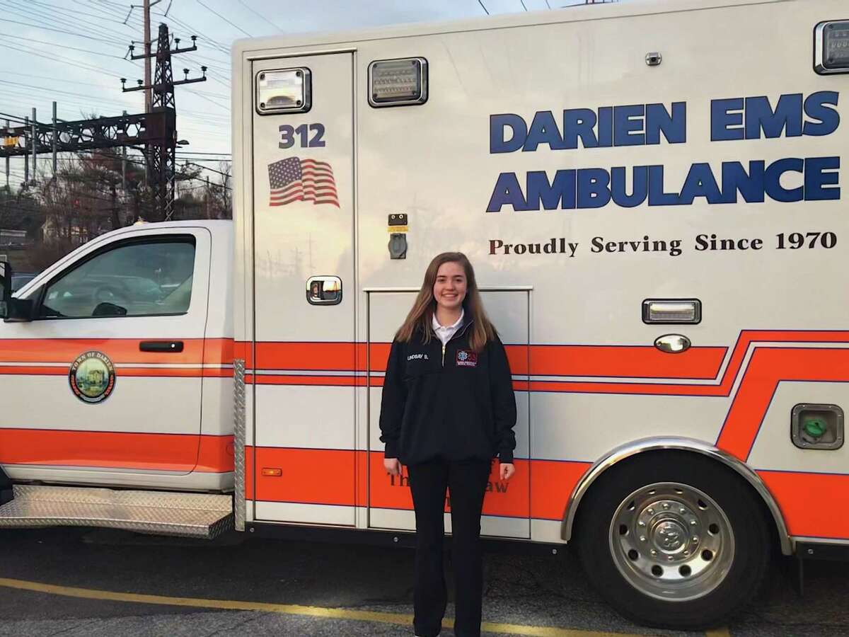 Darien EMS Post 53 volunteer and Darien High senior Lindsay Smith was recently awarded Claes Nobel Future Female Leader Scholarship by the National Society of High School Scholars to help her further her medical career in college.