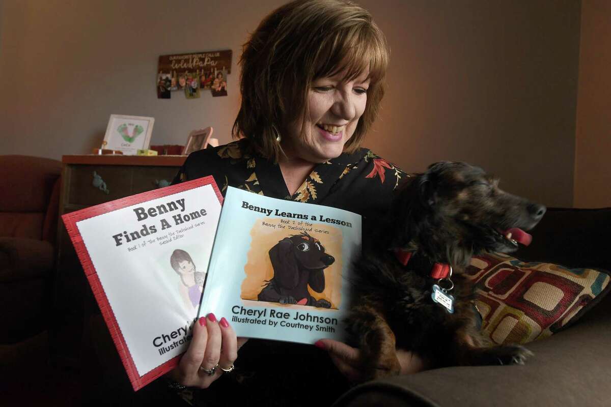 Lamar University English and writing professor Cheryl Johnson recently published her second children's book, based on her family's dog Bentley. Photo made Thursday, April 29, 2021 Kim Brent/The Enterprise