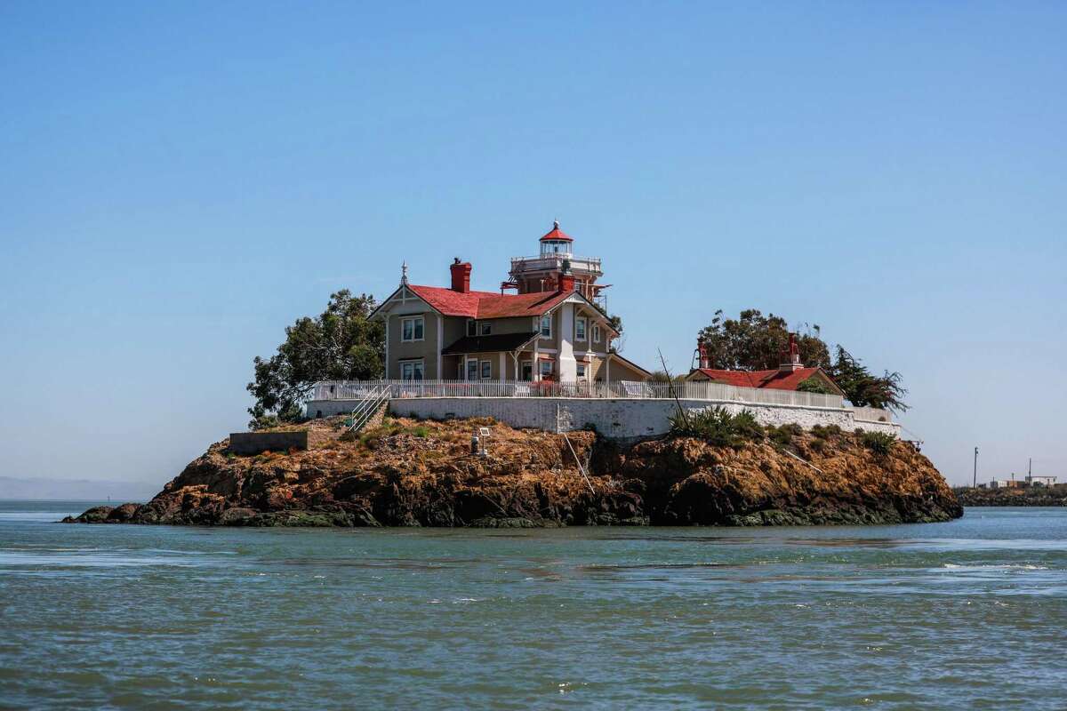 A view of the East Brother Light Station on May 3 in Richmond. The historic inn and island lighthouse recently lost power due to a broken cable. The cable repair costs $150,000 and laying the cable at the bottom the ocean will cost $850,000 leaving the future of the historic site uncertain.