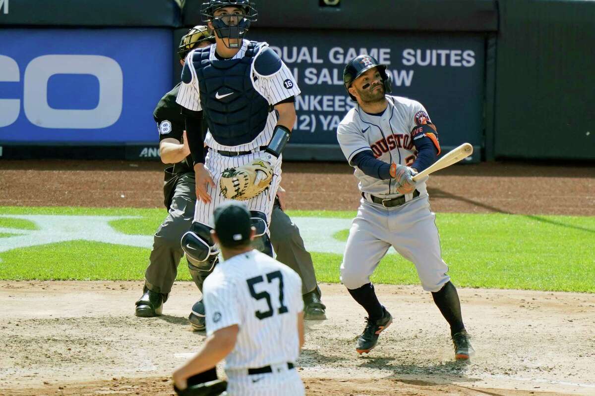 Birthday Bash Jose Altuve S Homer Lifts Astros Past Yankees