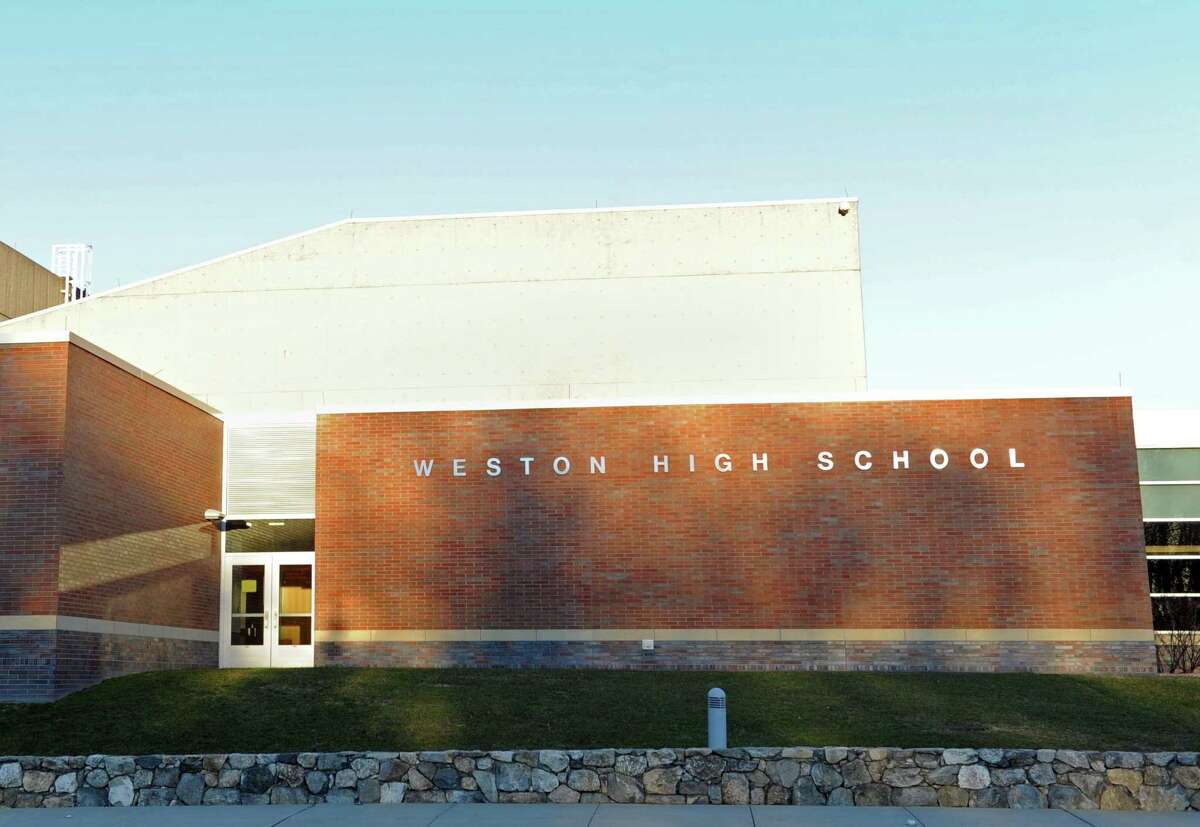 An exterior of Weston High School in Weston, Conn. shot Wednesday, Jan. 18, 2012.