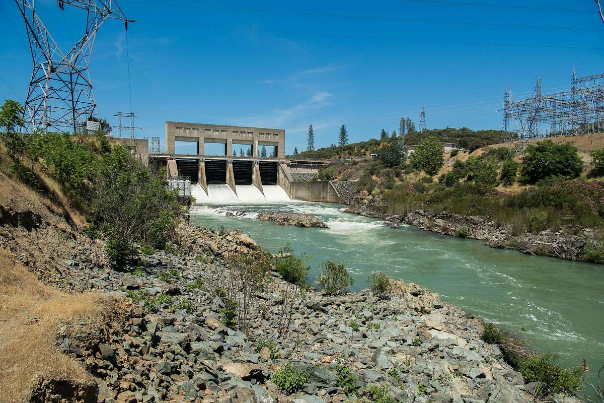 Keswick Dam downstream from Shasta Dam on the Sacramento River. The state water board has OK a plan for water releases into the river that could kill off an entire run of endangered chinook salmon.
