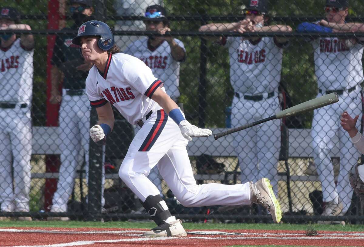 The New Canaan and Brien McMahon baseball teams compete at BMHS in Norwalk on Thursday, May 6, 2021