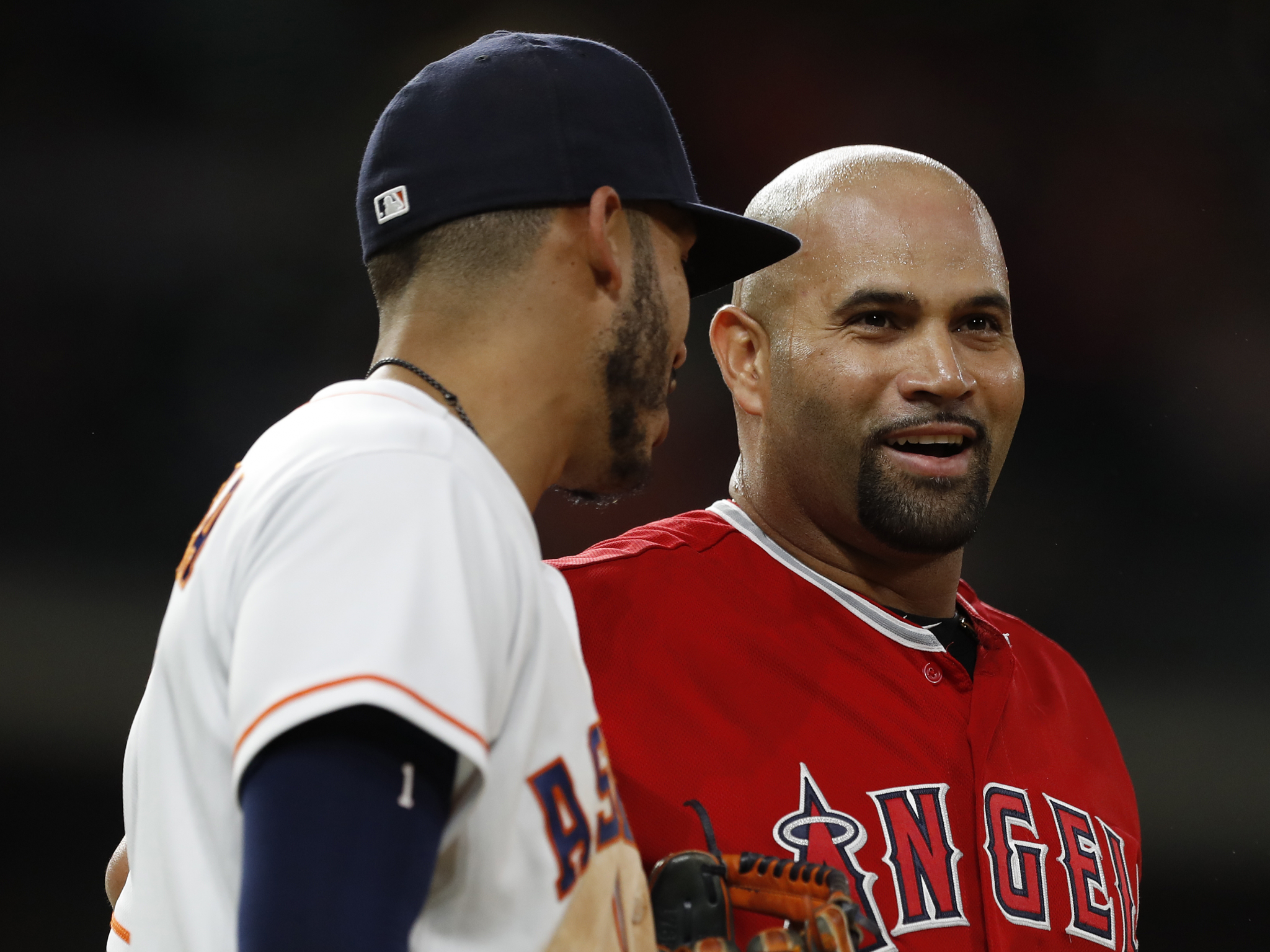 Albert Pujols discusses Mike Trout, Angels
