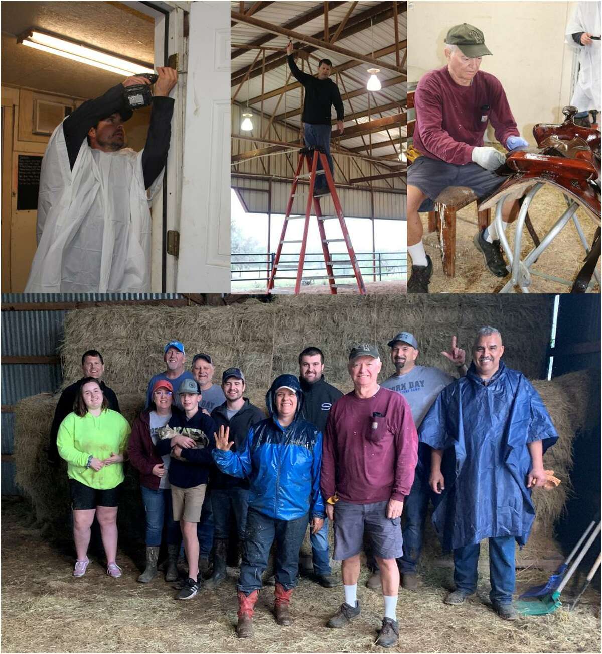Despite nasty weather members of the Conroe Noon Lions Club made their annual trek to the Texas Lions Camp in Kerrville last week for Work Weekend. There they completed work tasks in preparations for summer camping sessions for physically handicap, diabetic and children with Downs syndrome.