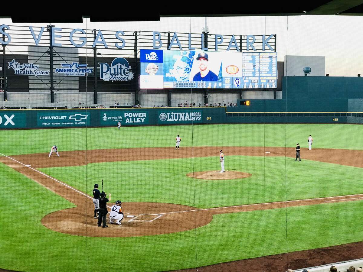 The Las Vegas Ballpark, home of the Triple-A Aviators, opened in 2019, about a 20-minute drive west of the Las Vegas Strip in downtown Summerlin.