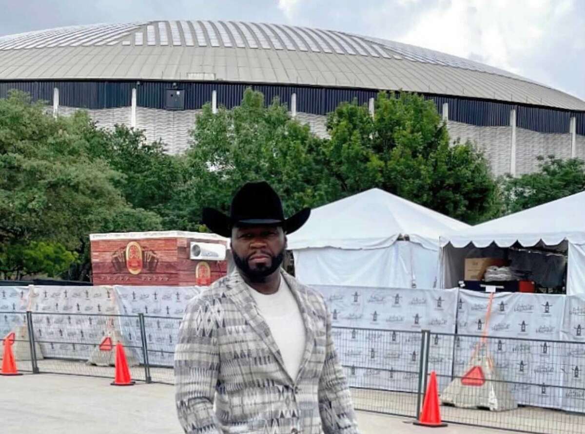 50 Cent, embracing the Houston way, attends Rodeo Houston wine auction