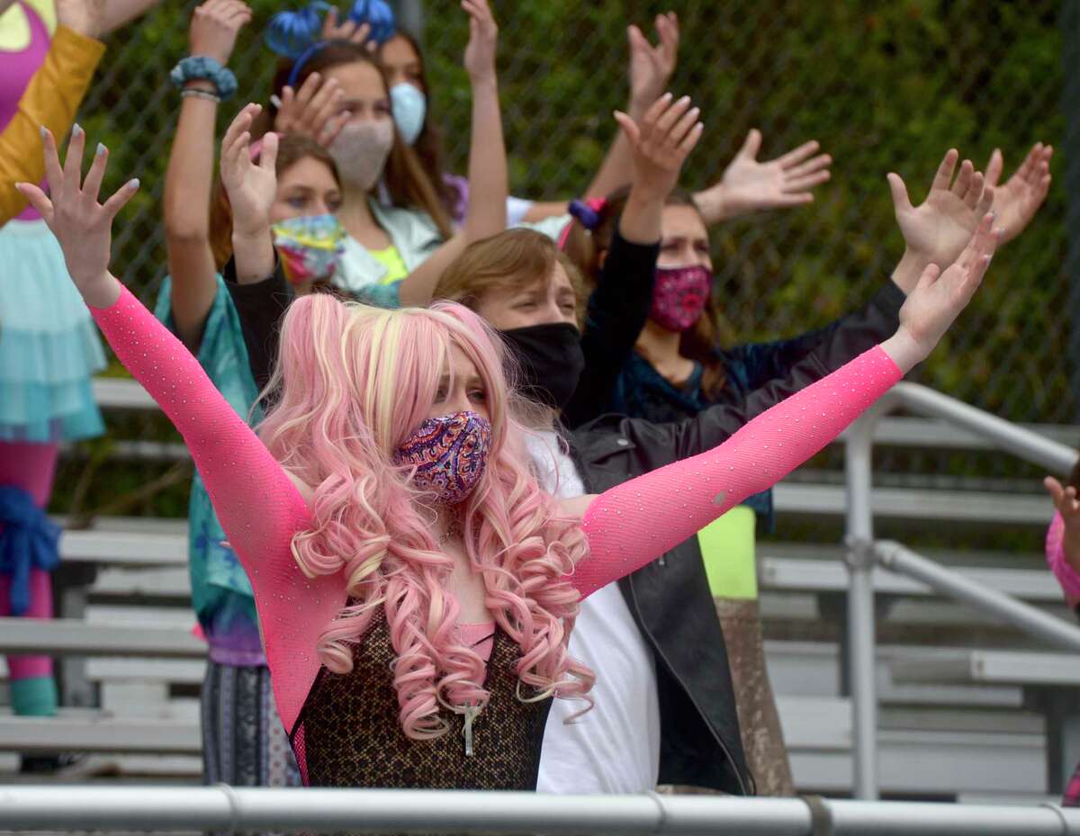 Siobhan Reidy, of Newtown, plays the part of