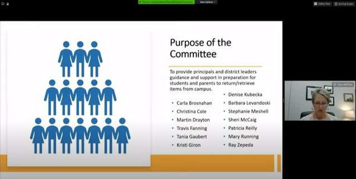 Cy-Fair ISD staff discussed how the district will return items to students and how the 2020-2021 budget may be affected by COVID-19 during a virtual board of trustees meeting on May 11, 2020.