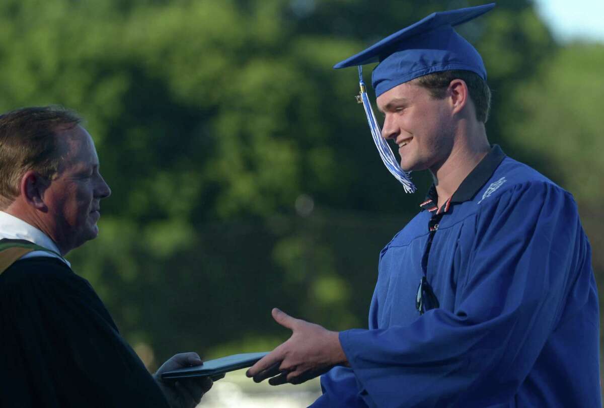 Wilton High School has previously held outdoor graduation ceremonies at Fujitani Field. After given the option to have another motorcade graduation, or a more traditional ceremony at the school stadium, the vast majority of seniors voted for the latter.