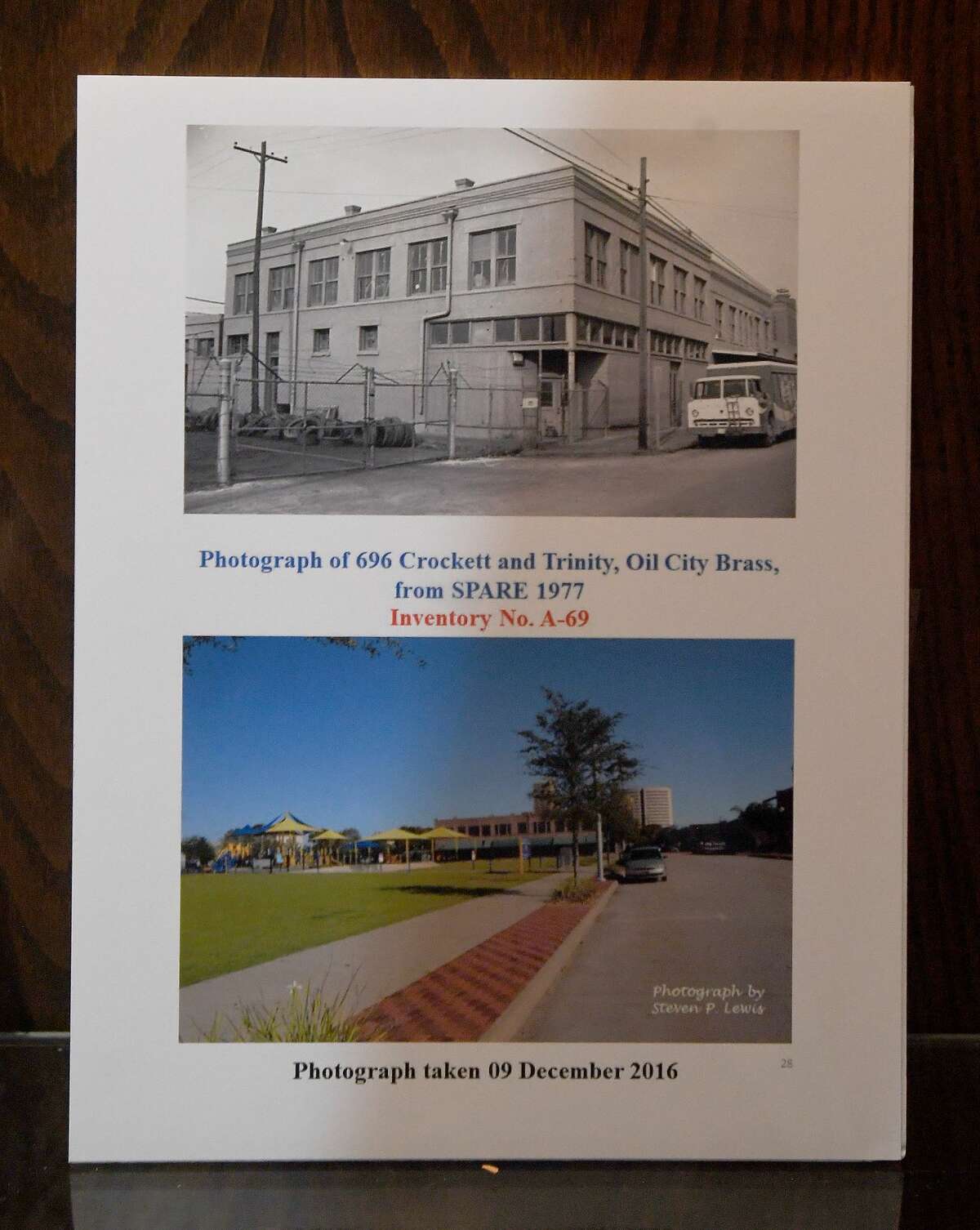 The Jefferson Counnty Mini-Museum has a new exhibit in the courthouse showcasing historical buildings paired with what they look like now. Photo made Tuesday, May 11, 2021 Kim Brent/The Enterprise