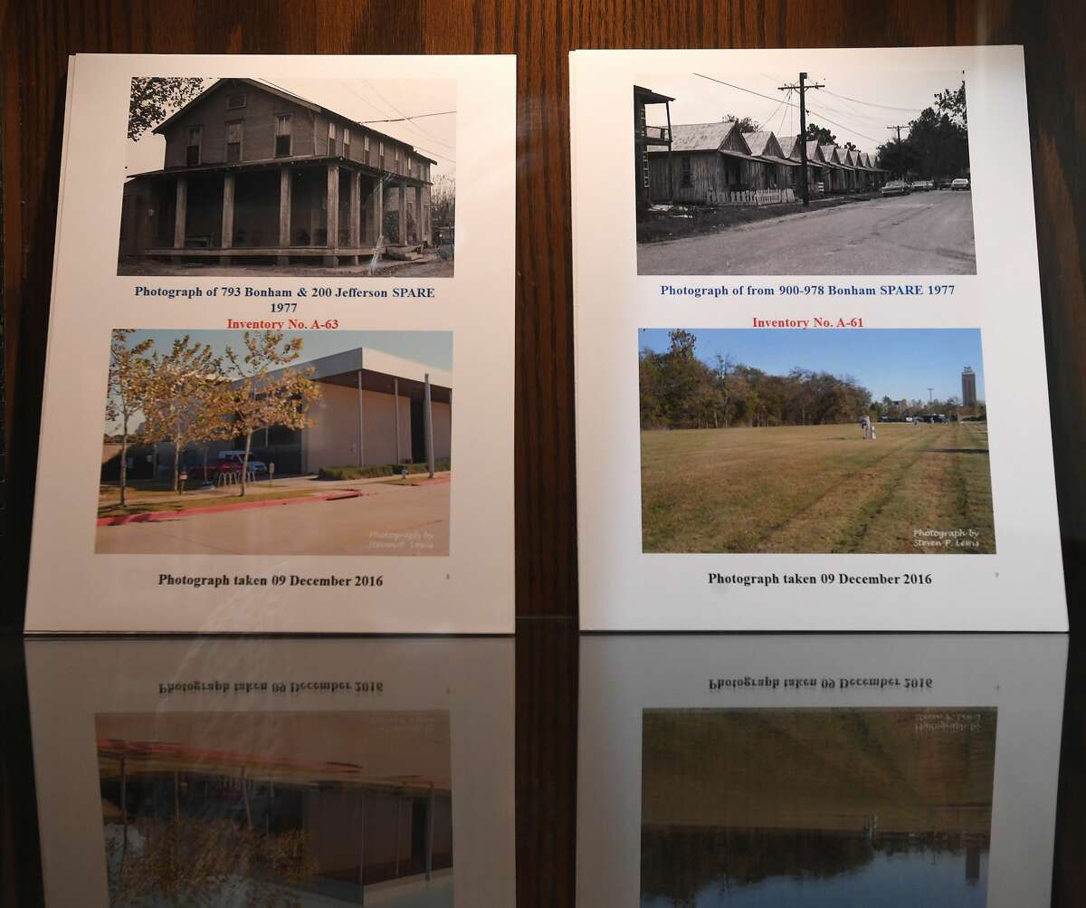 The Jefferson Counnty Mini-Museum has a new exhibit in the courthouse showcasing historical buildings paired with what they look like now. Photo made Tuesday, May 11, 2021 Kim Brent/The Enterprise