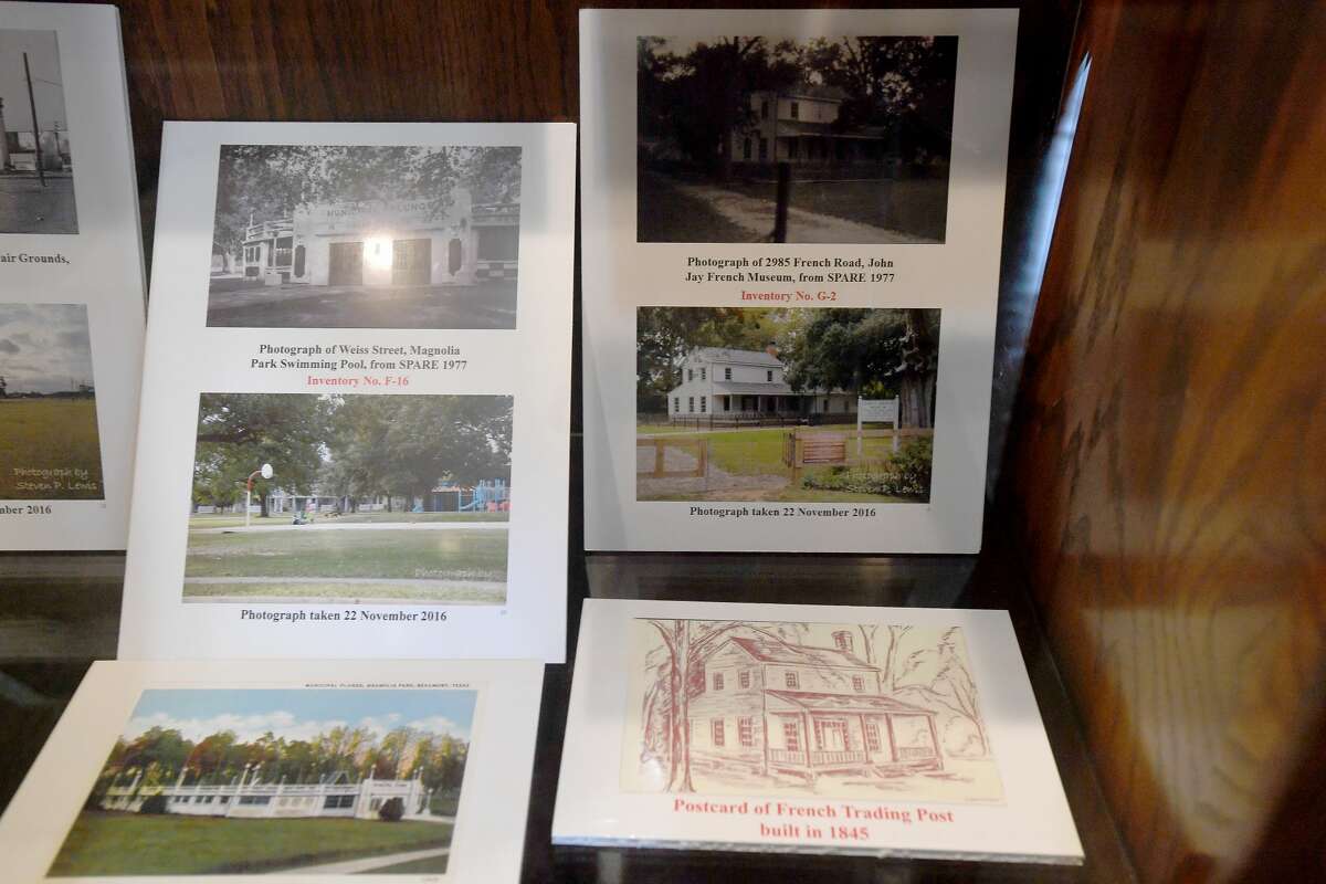 The Jefferson Counnty Mini-Museum has a new exhibit in the courthouse showcasing historical buildings paired with what they look like now. Photo made Tuesday, May 11, 2021 Kim Brent/The Enterprise