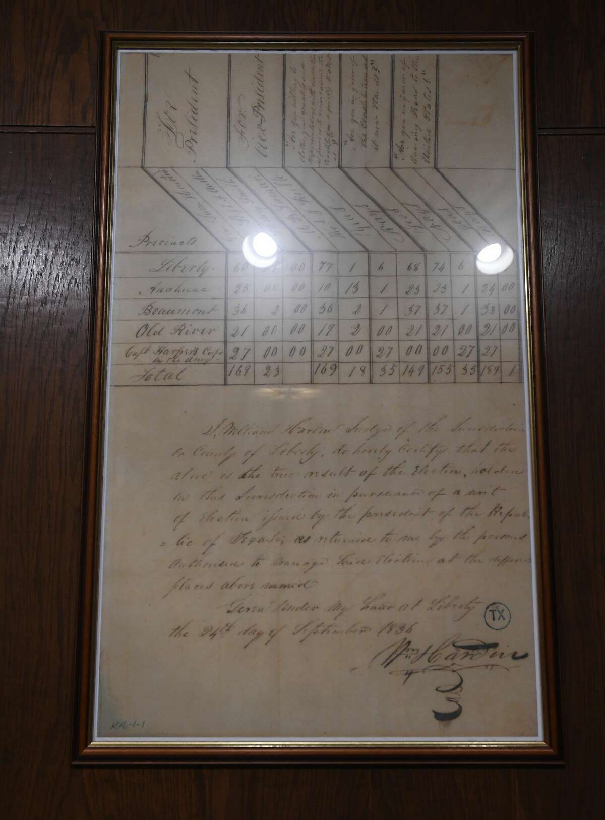 The Jefferson Counnty Mini-Museum has a new exhibit in the courthouse showcasing historical buildings paired with what they look like now. Photo made Tuesday, May 11, 2021 Kim Brent/The Enterprise