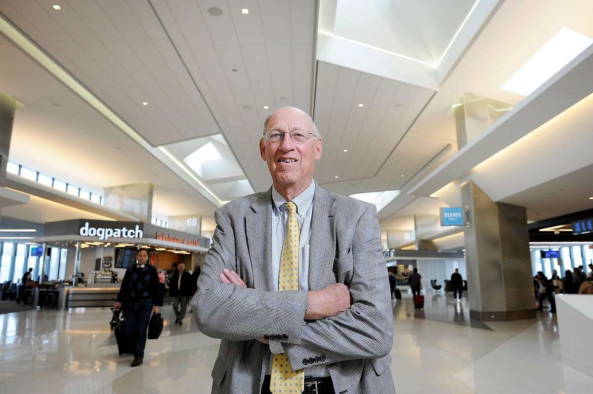 Art Gensler, head of Gensler Arcitects, in the newly opened United T3 terminal, which his company designed, at San Francisco International Airport in Millbrae in 2014.