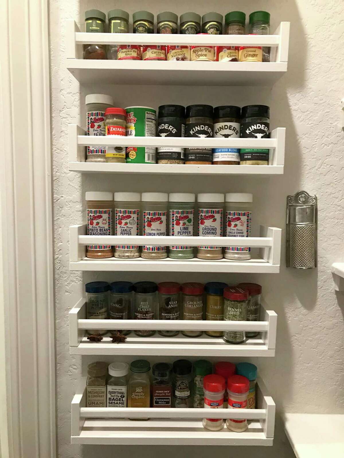 Michelle Barrera's walk-in pantry is painstakingly well organized.