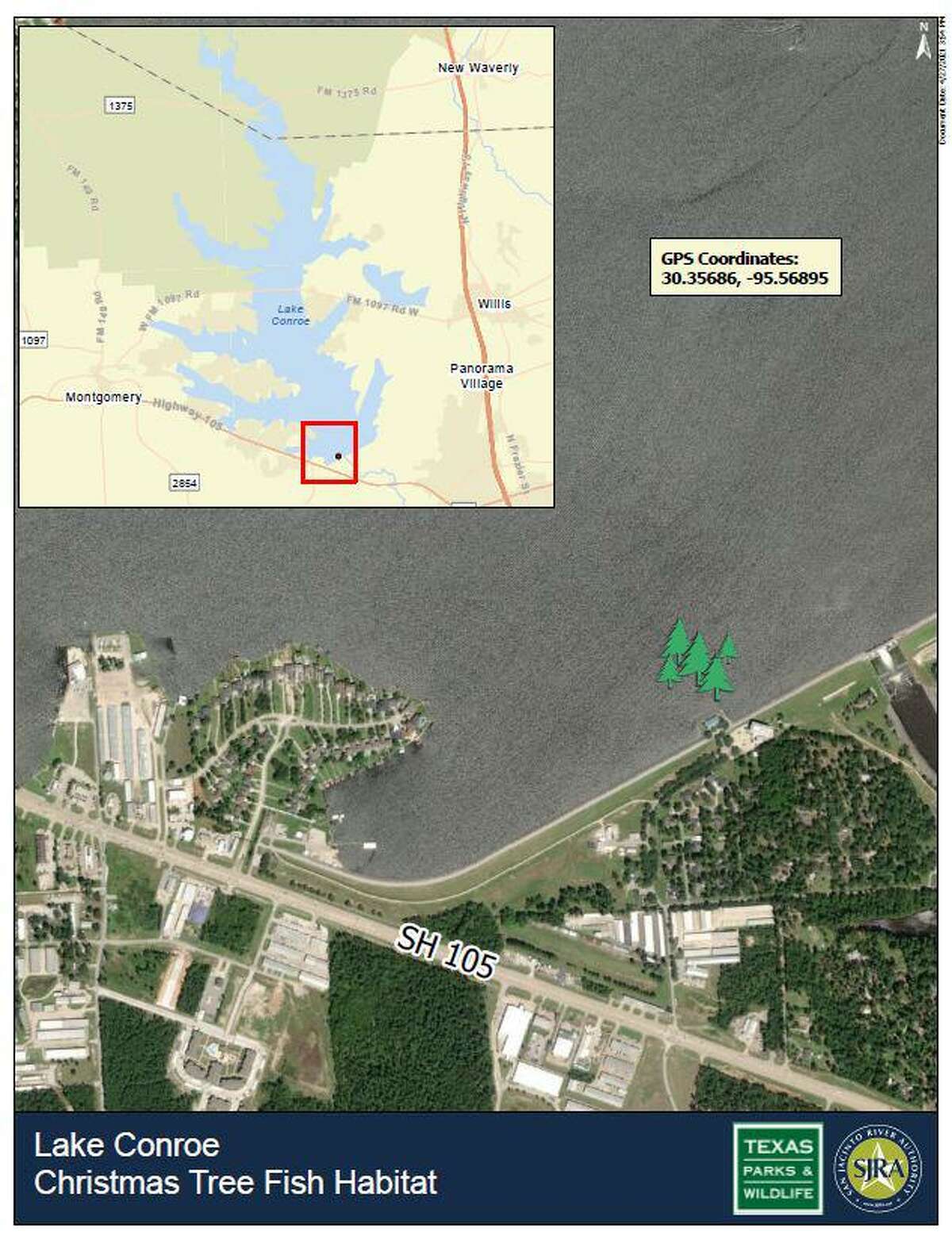 Christmas tree project a boon for Lake Conroe fish