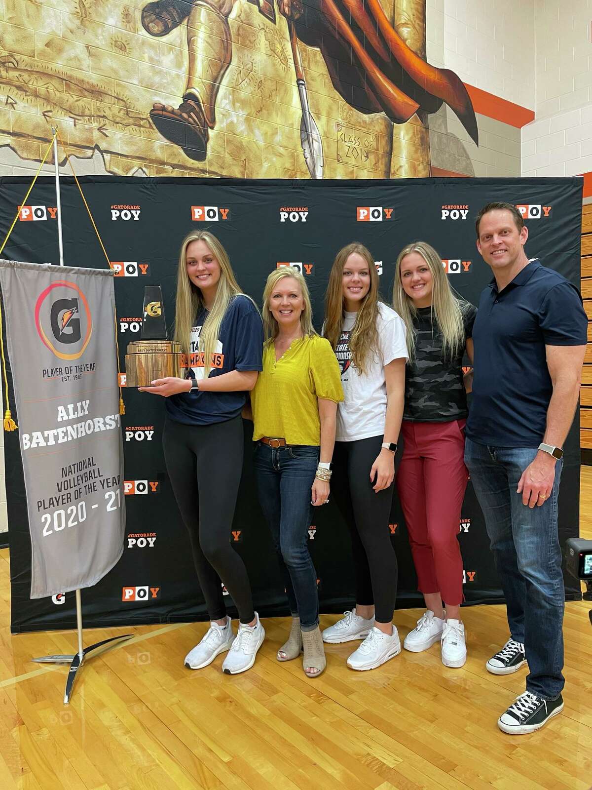 Seven Lakes' Ally Batenhorst was honored as the Gatorade National Volleyball Player of the Year during a May 12 ceremony with family, friends, teammates, coaches and staff at Seven Lakes High School.