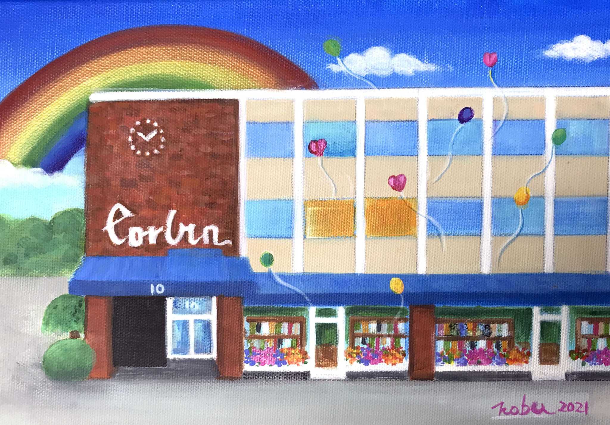 Letter: Darien artist thanks editor for support, paints a tribute - Vimarsana News