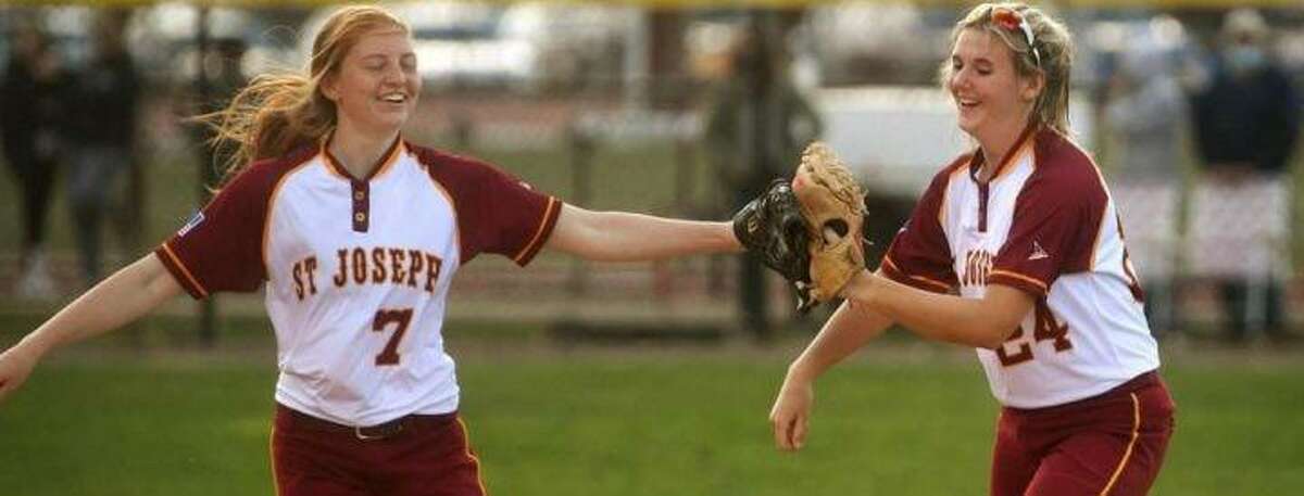 Brittany Mairano and Maddy Fitzgerald had hits in the first inning to help St. Joseph to a 1-0 lead.