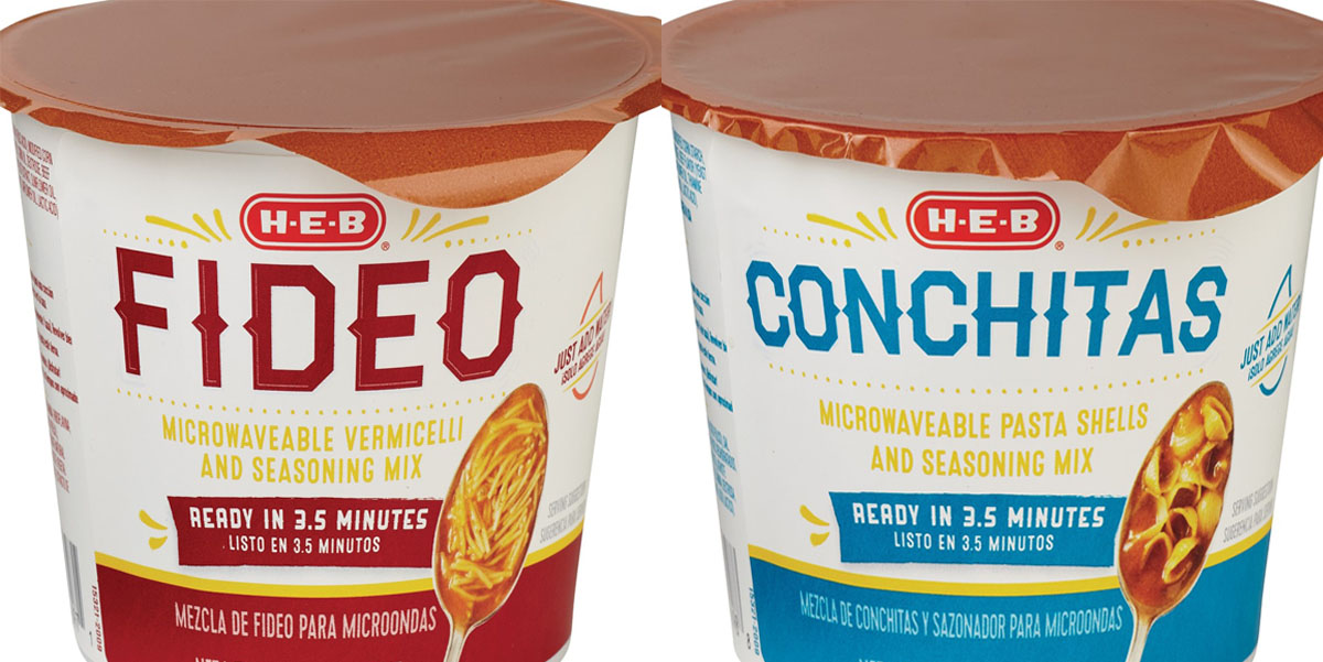 HEB is speaking our language with new fideo, conchitas cups