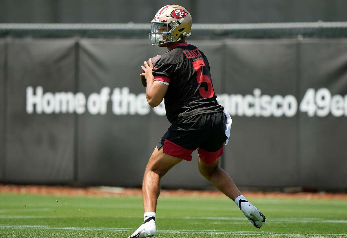Ready to work, 49ers QB Trey Lance makes his NFL practice debut
