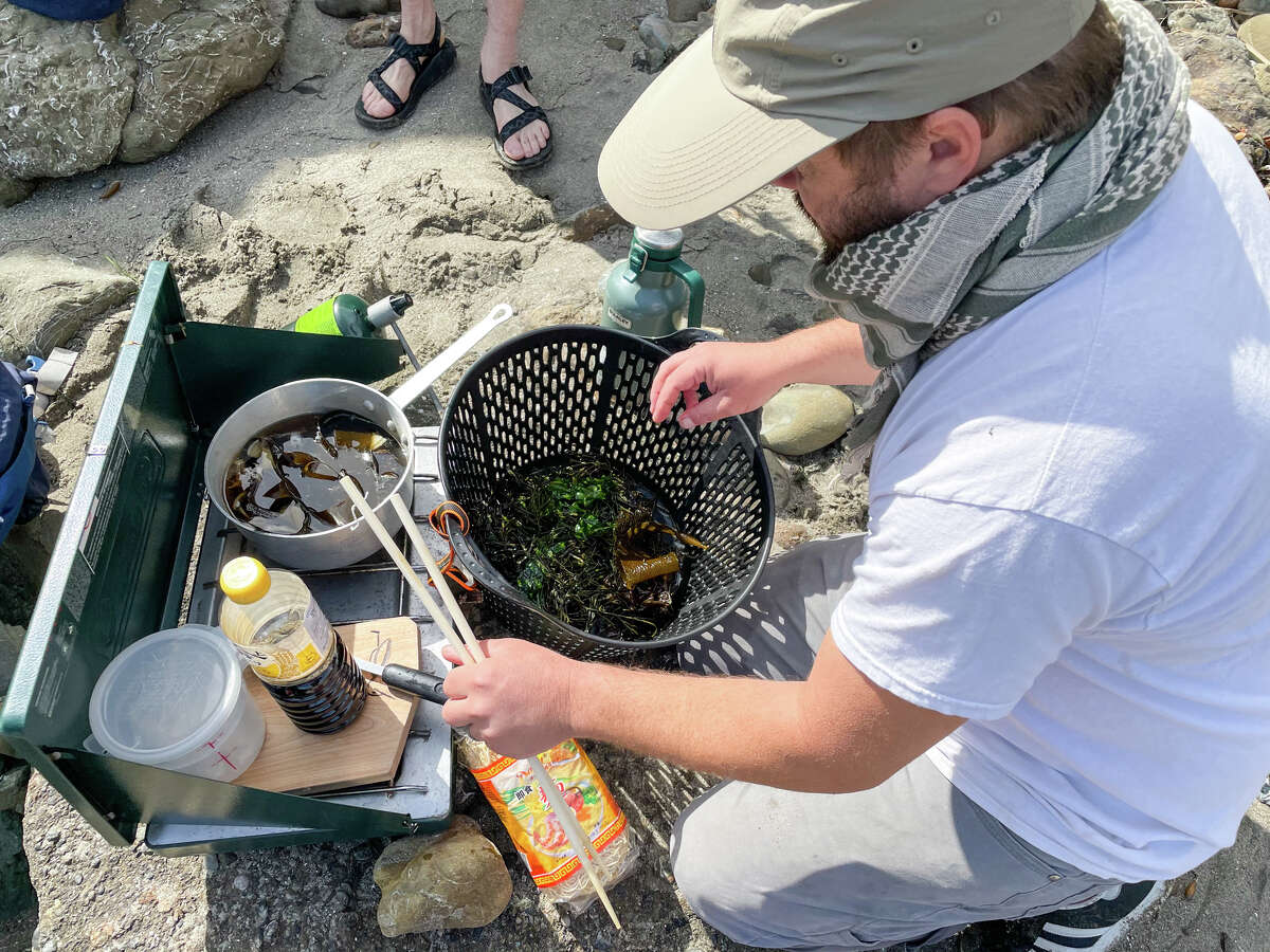 The seaweed soup Spencer Marley prepares as a 