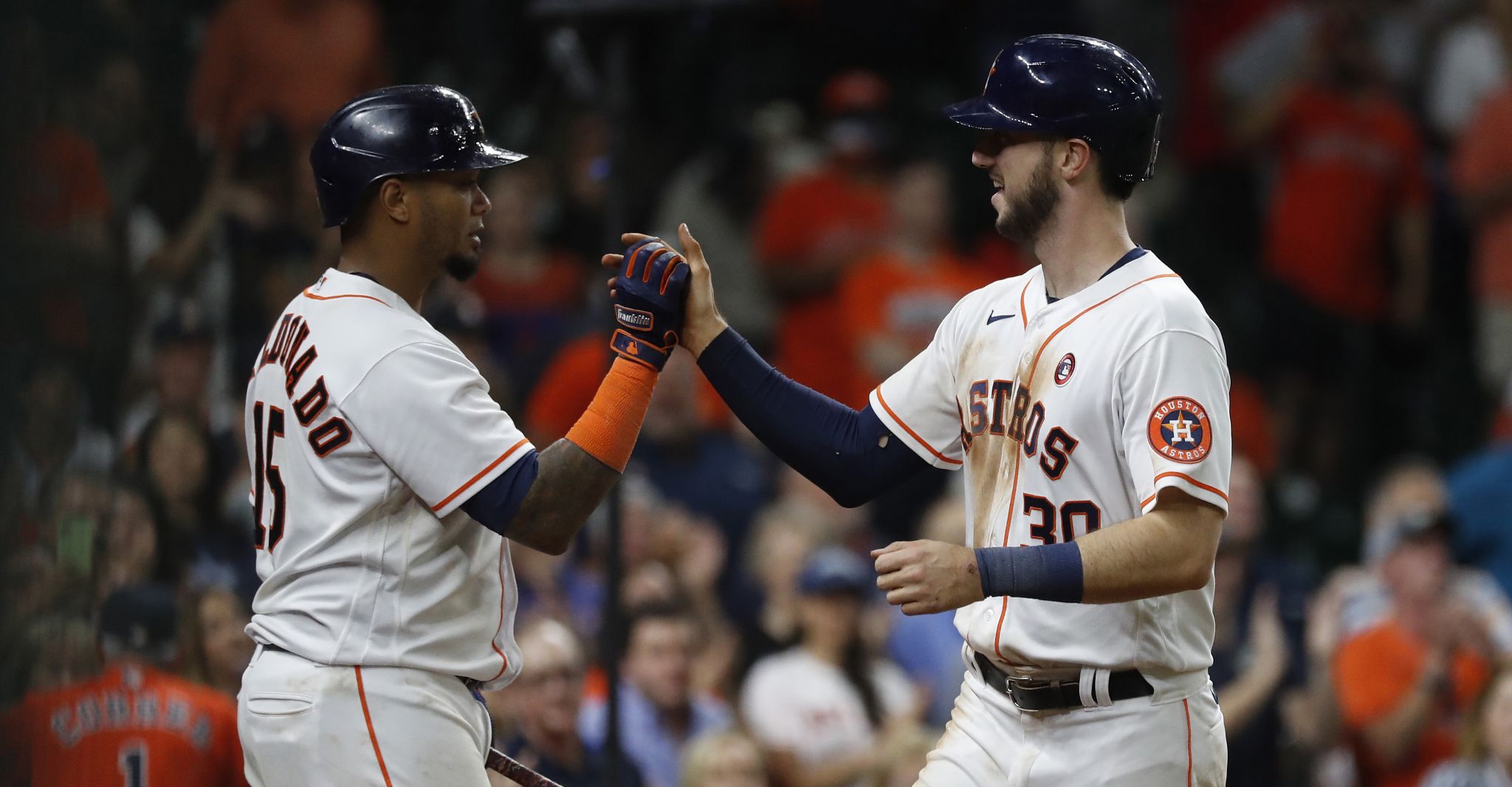 Touch 'em all! Astros slugger Carlos Correa watches his