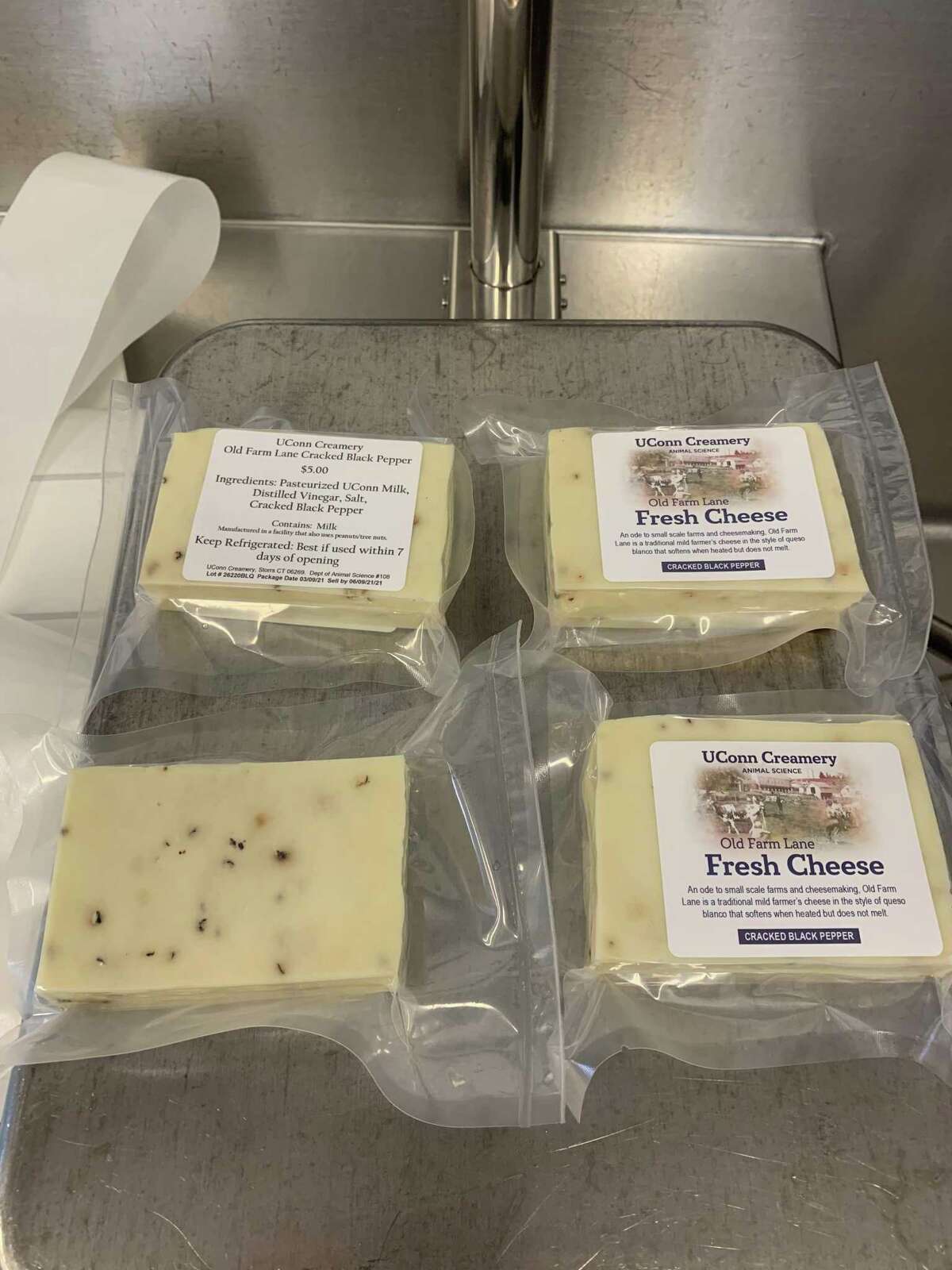 Cheese made at the UConn creamery and sold at the iconic university Dairy Bar.